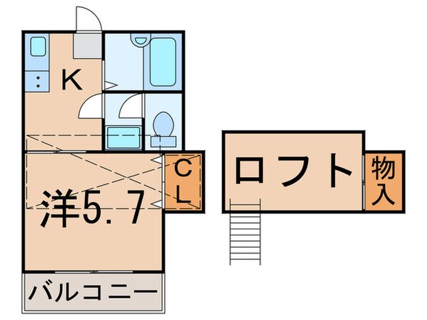 ロ－リエ霞ヶ丘の物件間取画像